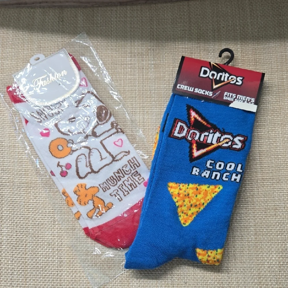 SALE! Socks Doritos Cool Ranch Blue Crew  & Snoopy Low